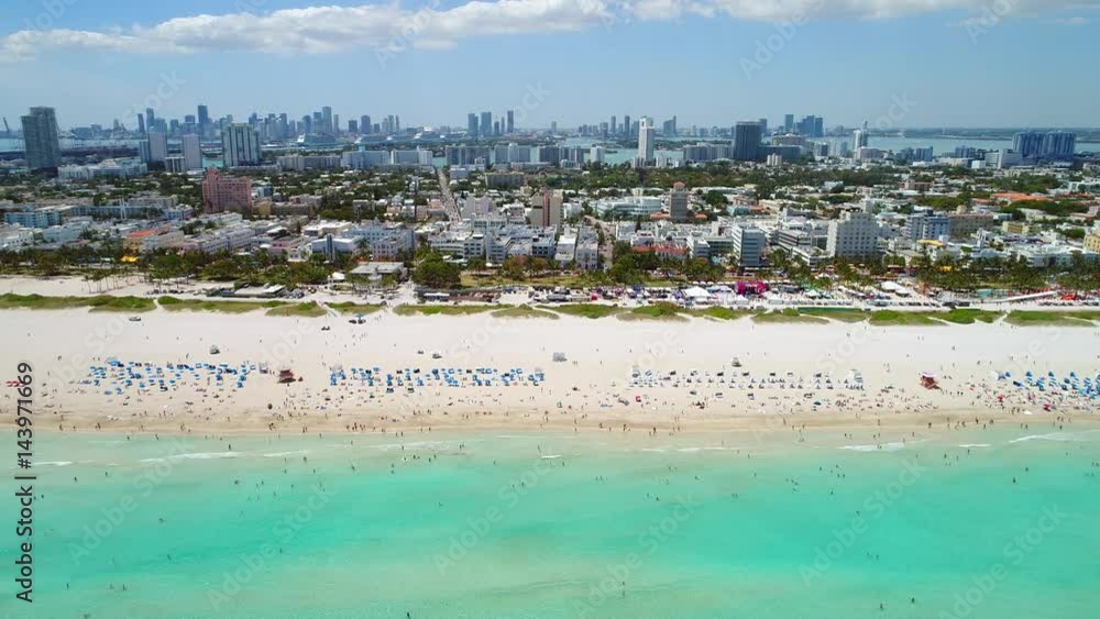 Aerial drone tour Miami Beach Florida, USA Aerial drone tour Miami Beach Florida, USA