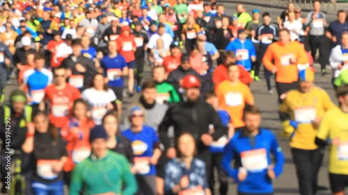 Wallpaper Mural Blurred mass people of marathon runners Torontodigital.ca