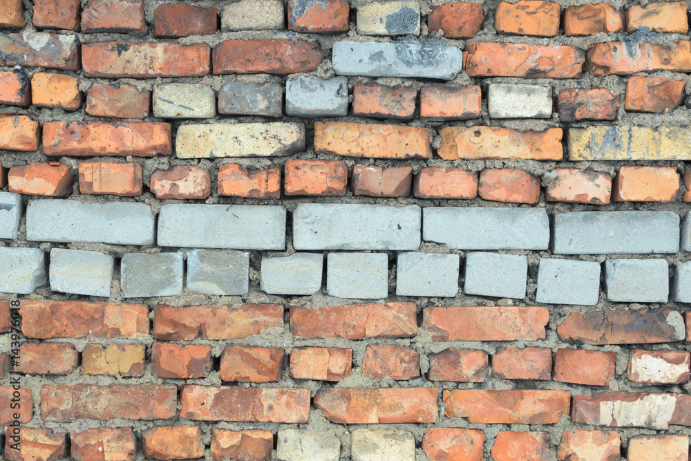 Texture of old brick wall. Texture of old brick wall.