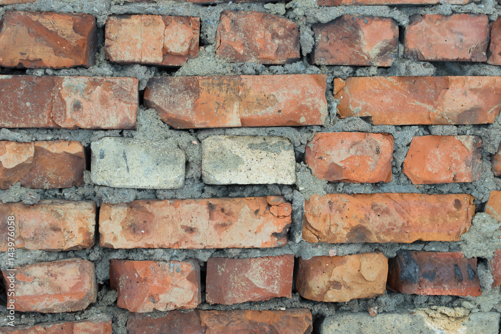 Texture of old brick wall. Texture of old brick wall.