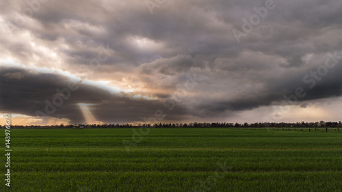 Dramatic Sunset in Hamburg-Neuengamme