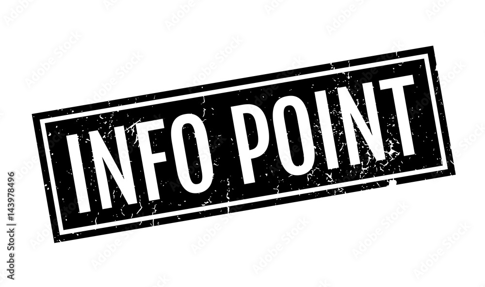 Info Point rubber stamp. Grunge design with dust scratches. Effects can be easily removed for a clean, crisp look. Color is easily changed. Info Point rubber stamp. Grunge design with dust scratches. Effects can be easily removed for a clean, crisp look. Color is easily changed.