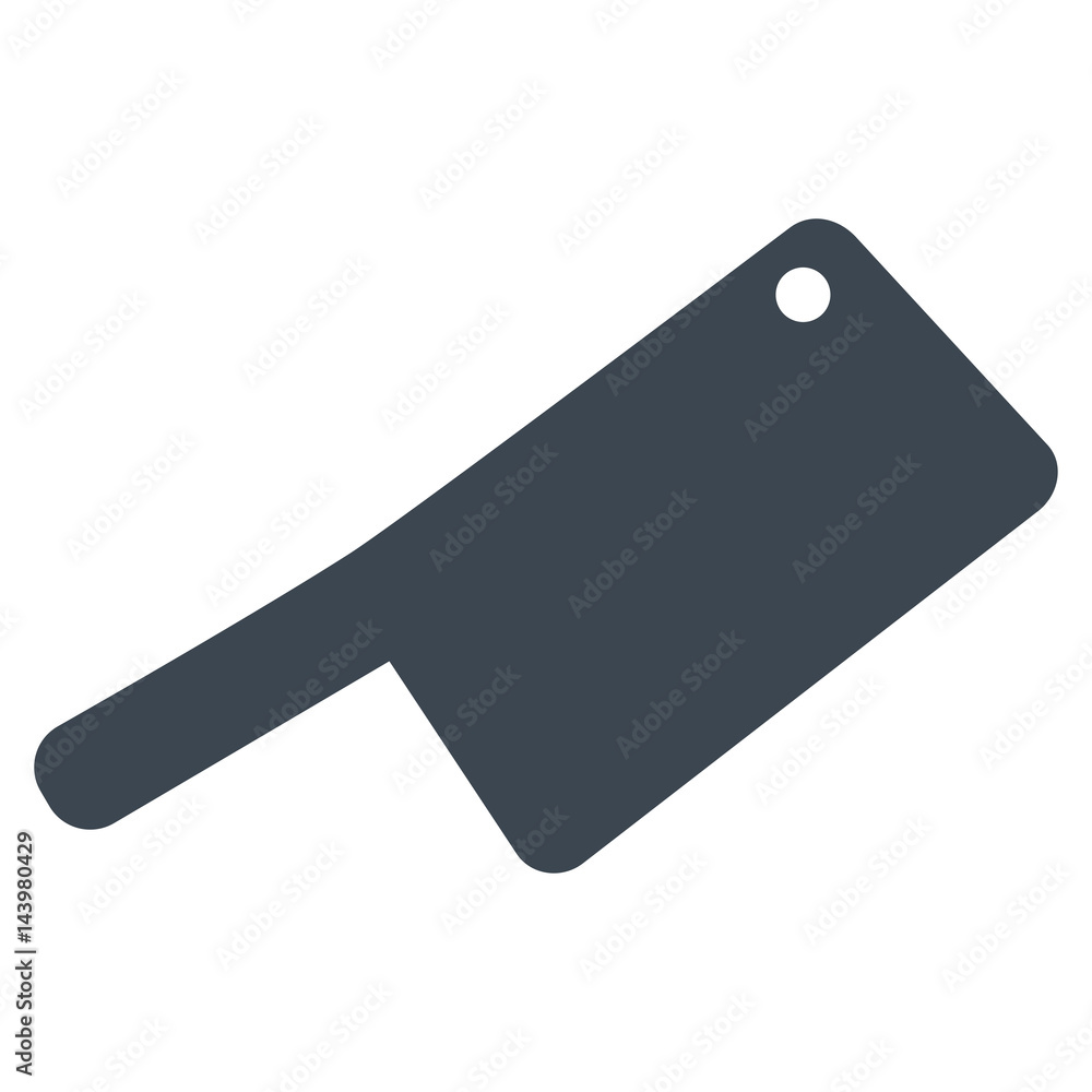 Butchery Knife flat vector pictogram. An isolated illustration on a white background. Butchery Knife flat vector pictogram. An isolated illustration on a white background.