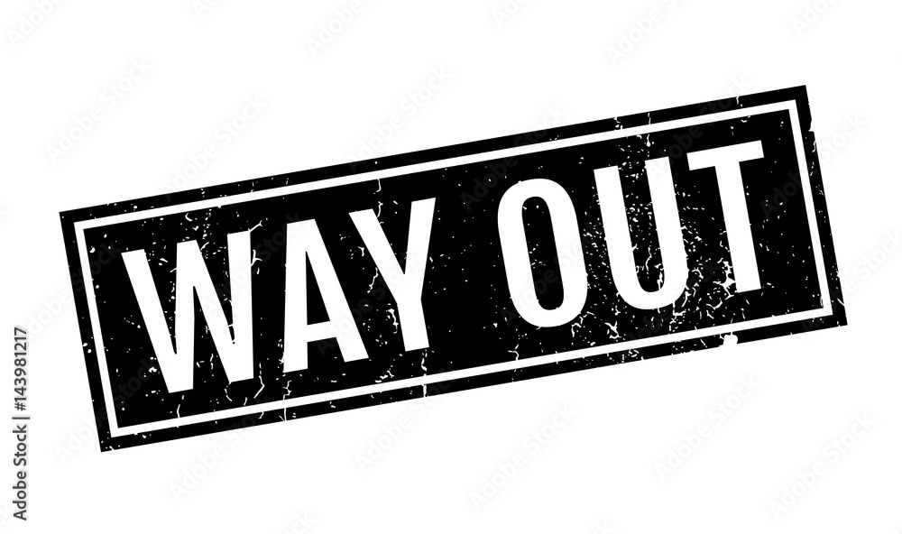 Way Out rubber stamp. Grunge design with dust scratches. Effects can be easily removed for a clean, crisp look. Color is easily changed. Way Out rubber stamp. Grunge design with dust scratches. Effects can be easily removed for a clean, crisp look. Color is easily changed.