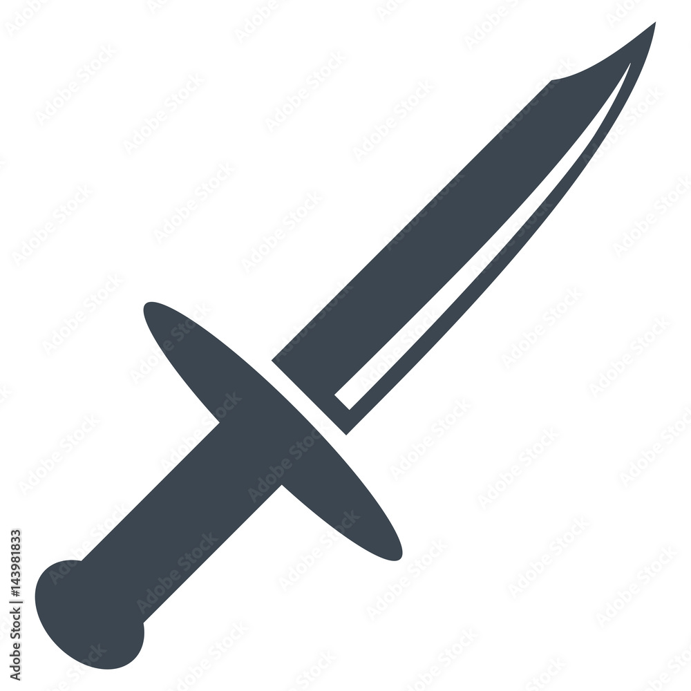Knife Blade flat vector pictogram. An isolated illustration on a white background. Knife Blade flat vector pictogram. An isolated illustration on a white background.