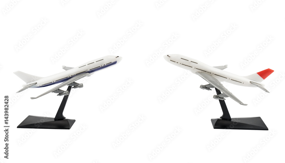 Toy airplane / Plastic toy airplane on white background. Toy airplane / Plastic toy airplane on white background.