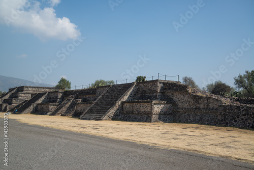 Teotihuacan, Mexico, circa february 2017: View on the Archeological site Teotihuacan, Mexico
