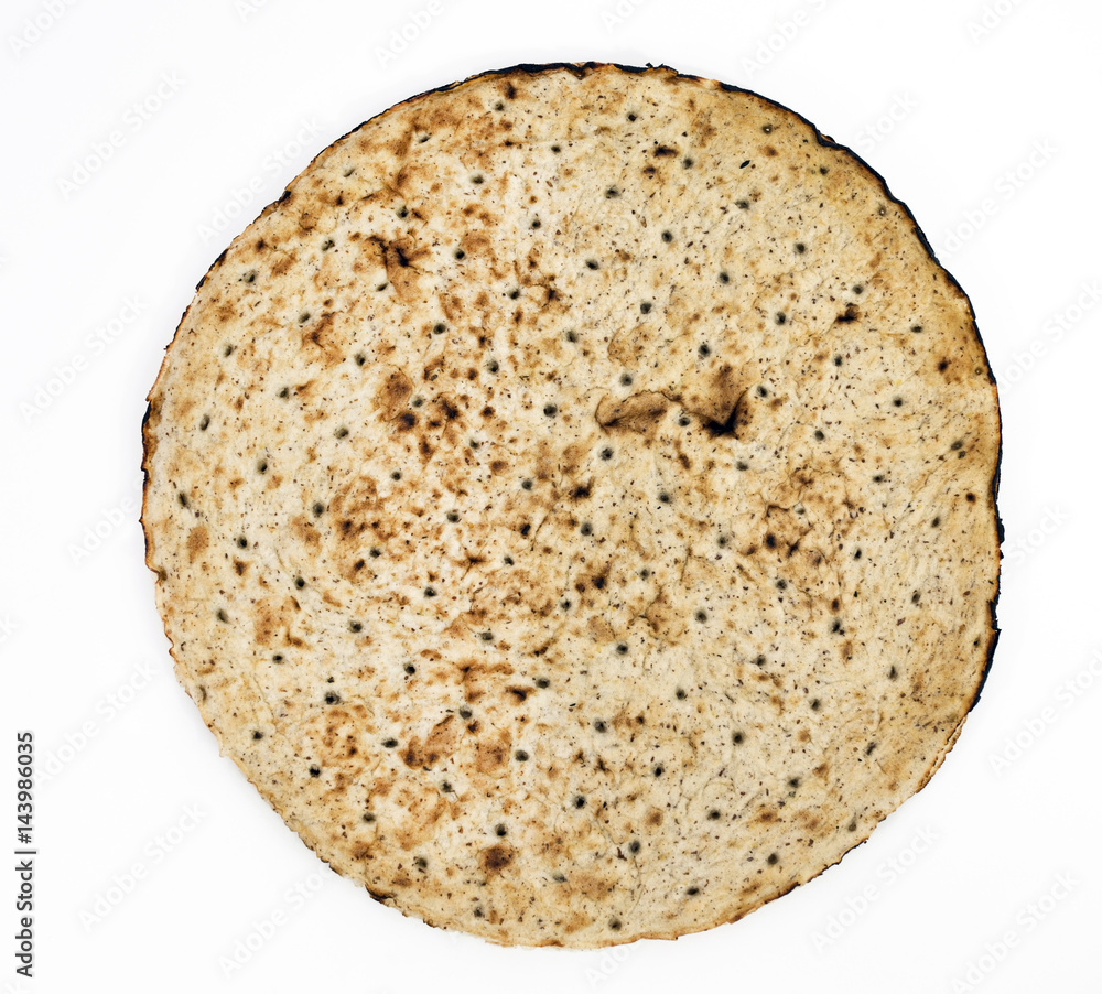 Flatbread pizza crust. Isolated. Flatbread pizza crust. Isolated.