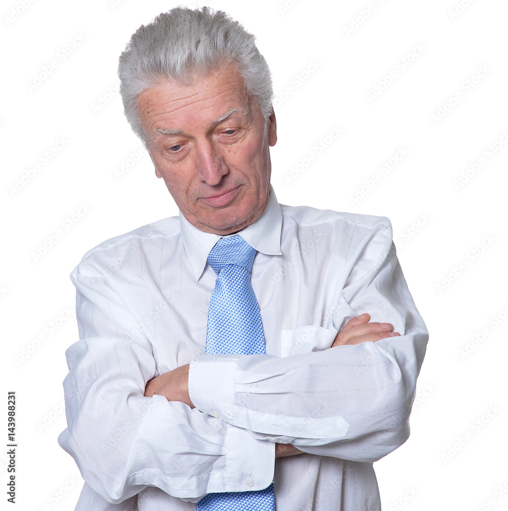 Elderly businessman in a tie Elderly businessman in a tie