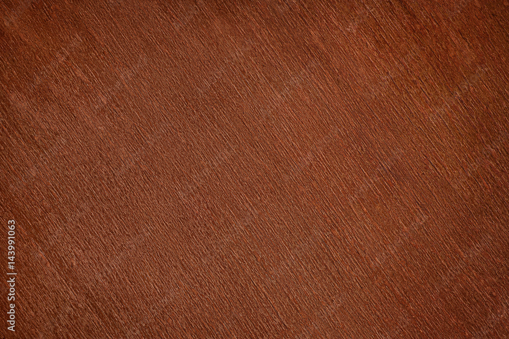 Fototapeta premium Old dark brown varnished wood close up