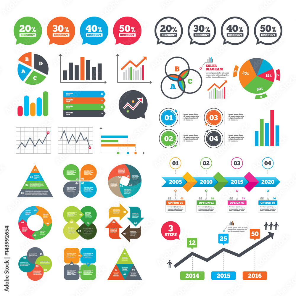 Sale discount icons. Special offer price signs. Sale discount icons. Special offer price signs.