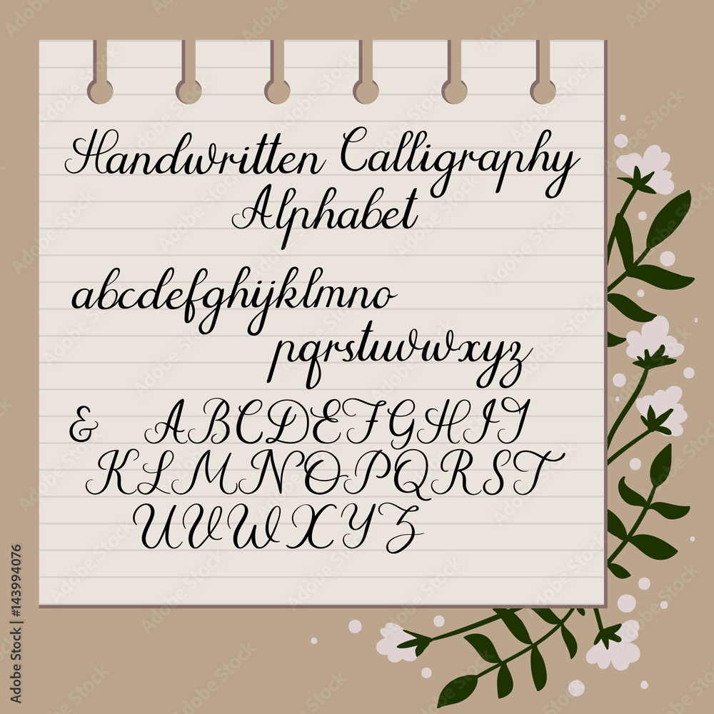 Script Alphabet Upper And Lower Case