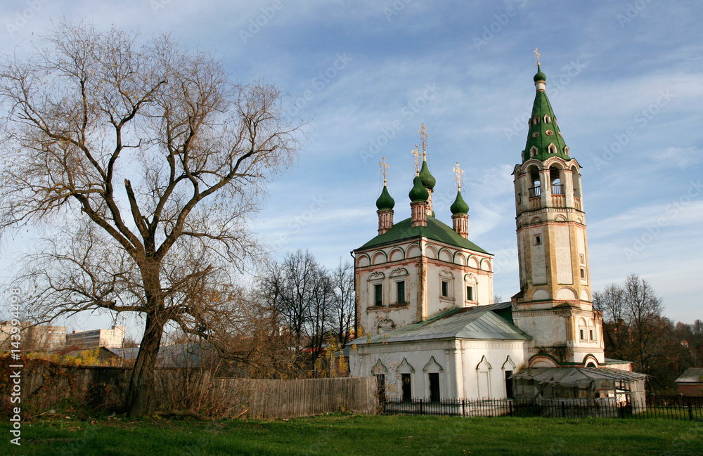 The medieval Trinity Church in Serpukhov, Moscow Region.