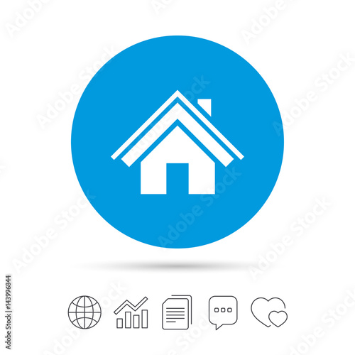 Wallpaper Mural Home sign icon. Main page button. Navigation. Torontodigital.ca