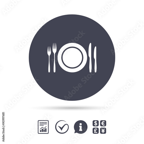 Plate dish with forks and knifes.