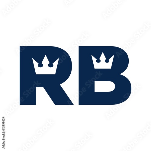 letter B and R logo vector.