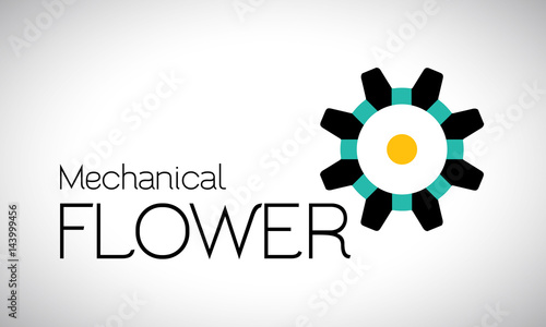 flor mecánica - logo