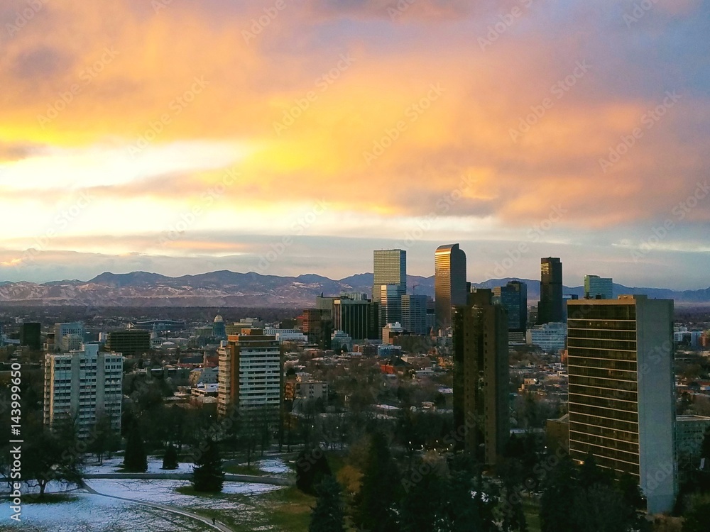 Sunset in Denver