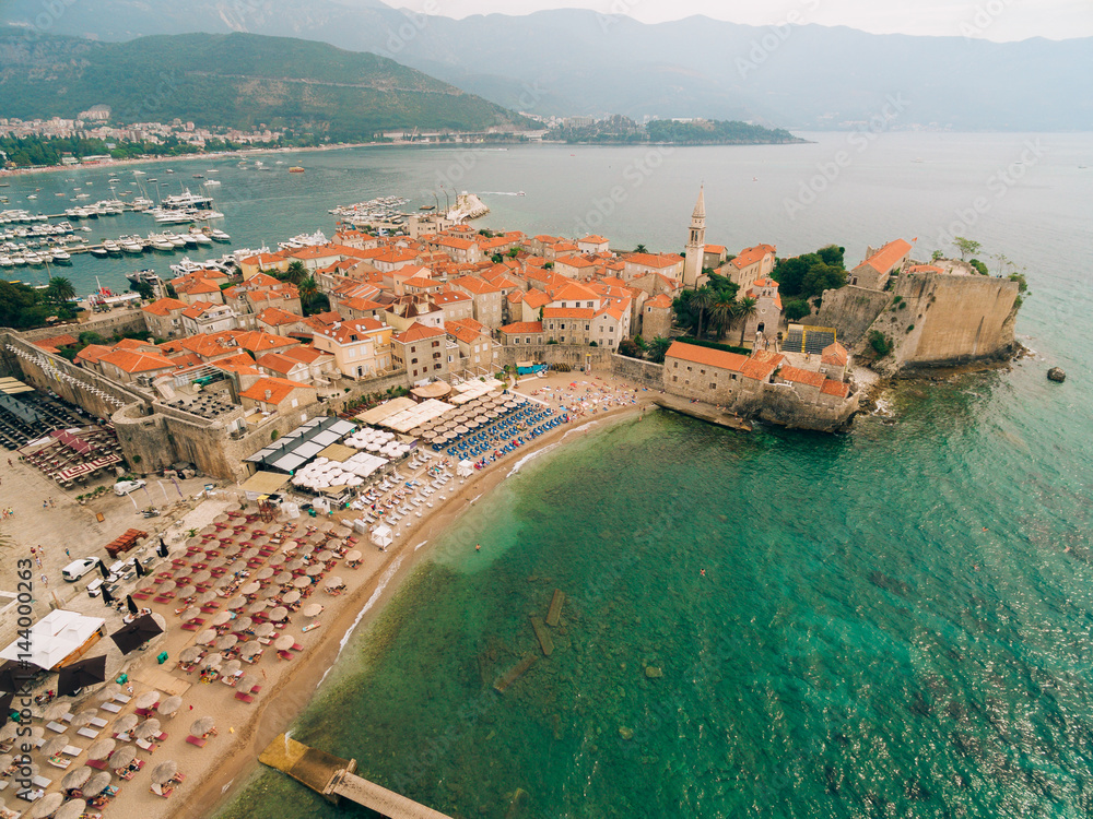 The Old Town of Budva in Montenegro