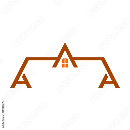 roof logo vector. template icon.
