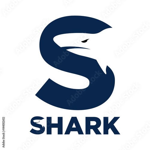 shark logo vector.