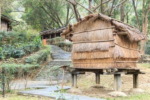 Aboriginal taiwanese hut in Taiwan photo