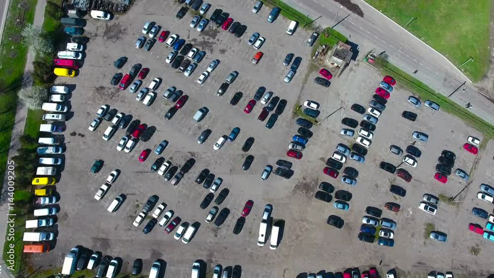 old parking with cars old parking with cars