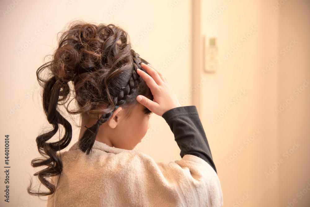 Naklejka premium ヘアスタイル