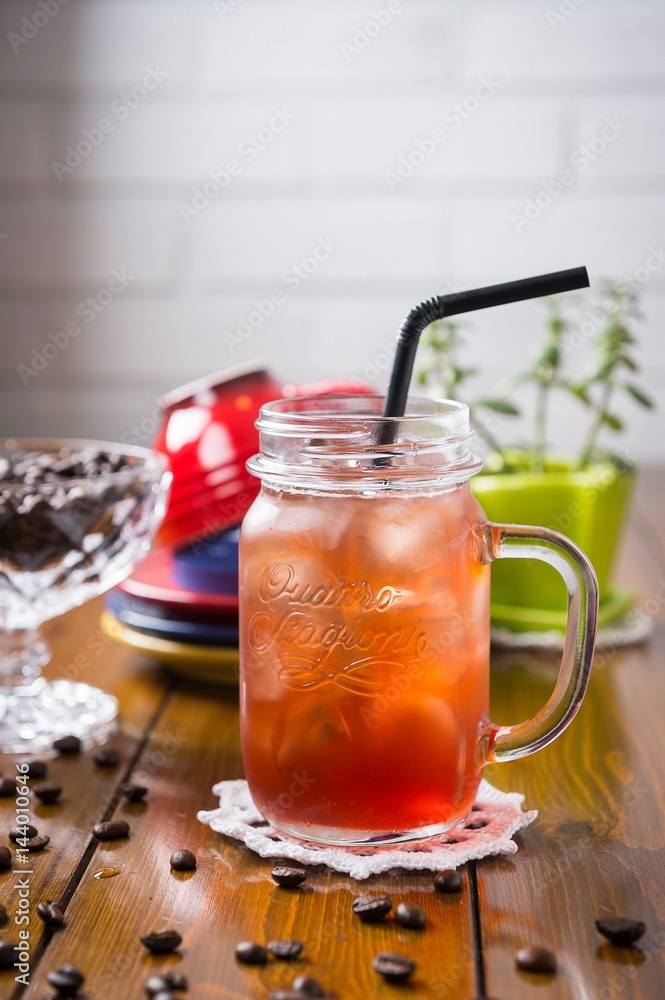 pomegranate iced tea, 석류차 pomegranate iced tea, 석류차