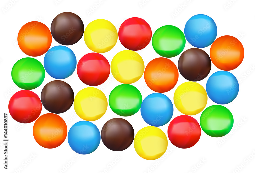 Ταπετσαρία Close up of a pile of colorful chocolate coated candy