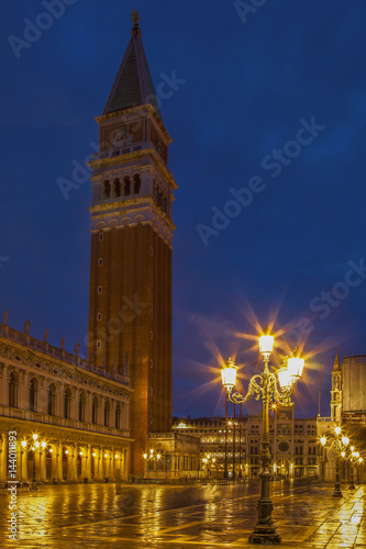 Venice s St. Mark s Square at Twilight