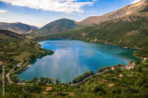 Lake Scanno (L'Aquila, Italy) - When nature is romantic: the heart-shaped lake on the Apennines mountains, in Abruzzo region, central Italy © ValerioMei