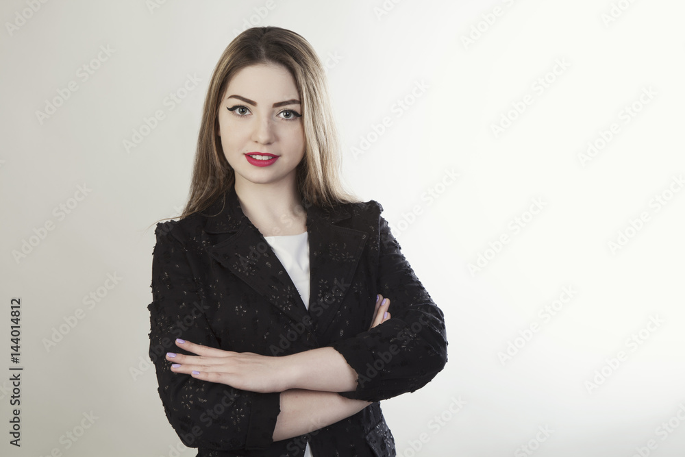 business woman isolated studio shot portrait business woman isolated studio shot portrait