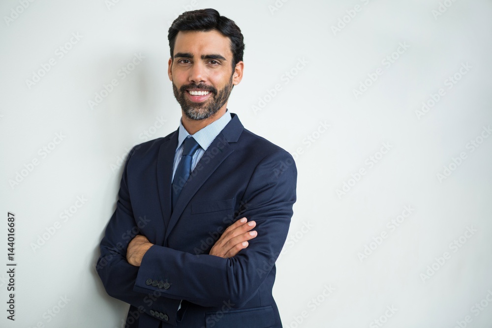 Fototapeta premium Portrait of businessman smiling