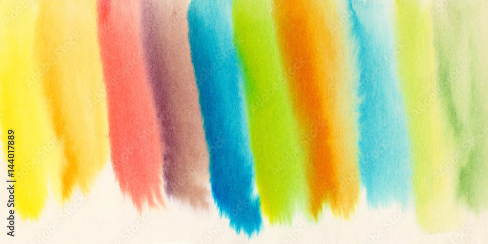 Watercolor abstract warm background. Fresh colorful background.