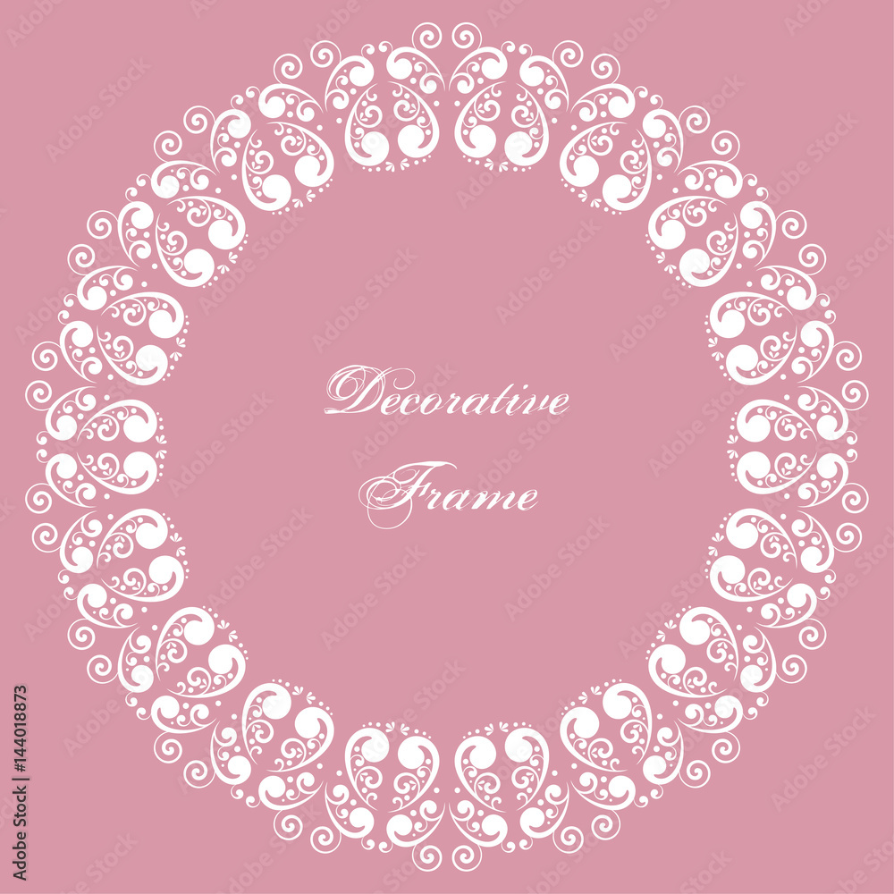 Decorative round frame Decorative round frame