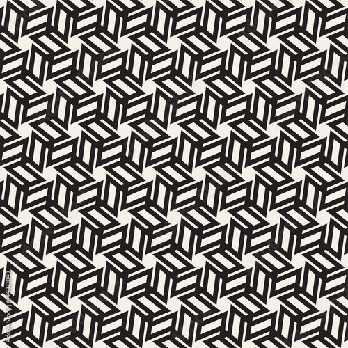 Vector Seamless Pattern. Abstract Geometric Background Design. Stylish Lattice Texture 