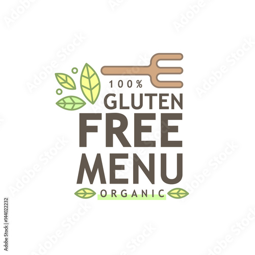 Healty food logo illustration representing