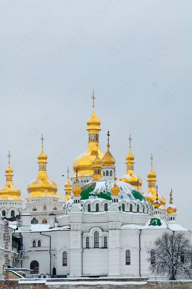 Kiev-Pechersk Lavra in winter.