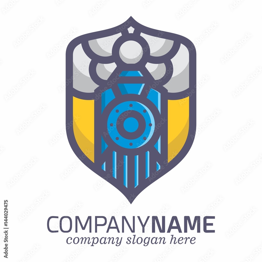 Train Subway Monorail Railroad logo vector Train Subway Monorail Railroad logo vector