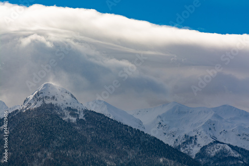 Winter mountain landscape, Slovenia