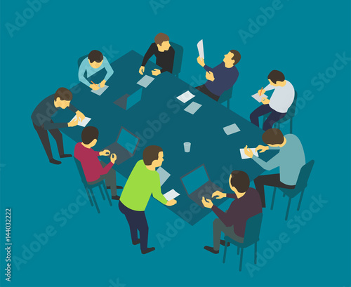 Table talks. Team business people meeting conference