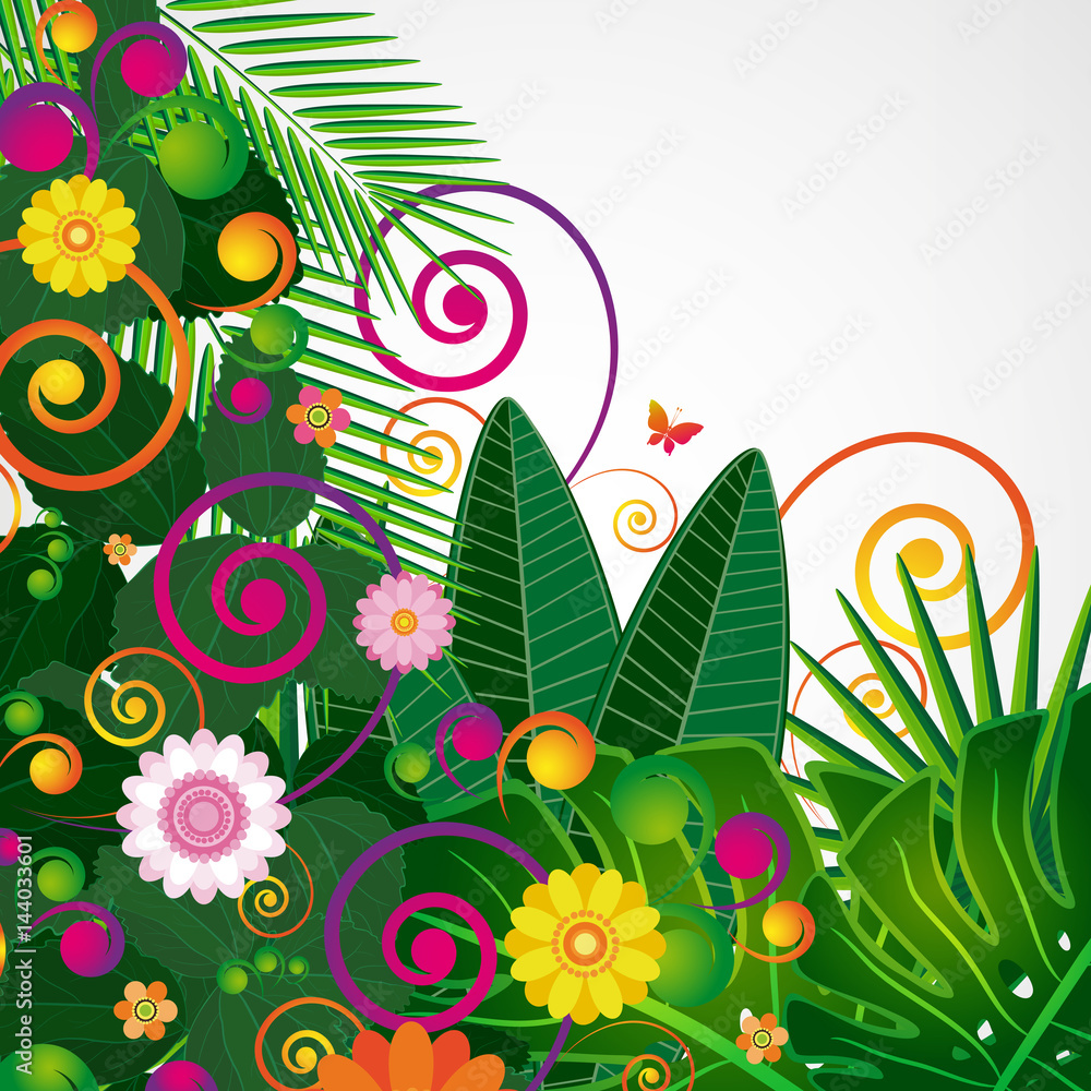Flowers spring design background, floral pattern, illustration. Flowers spring design background, floral pattern, illustration.
