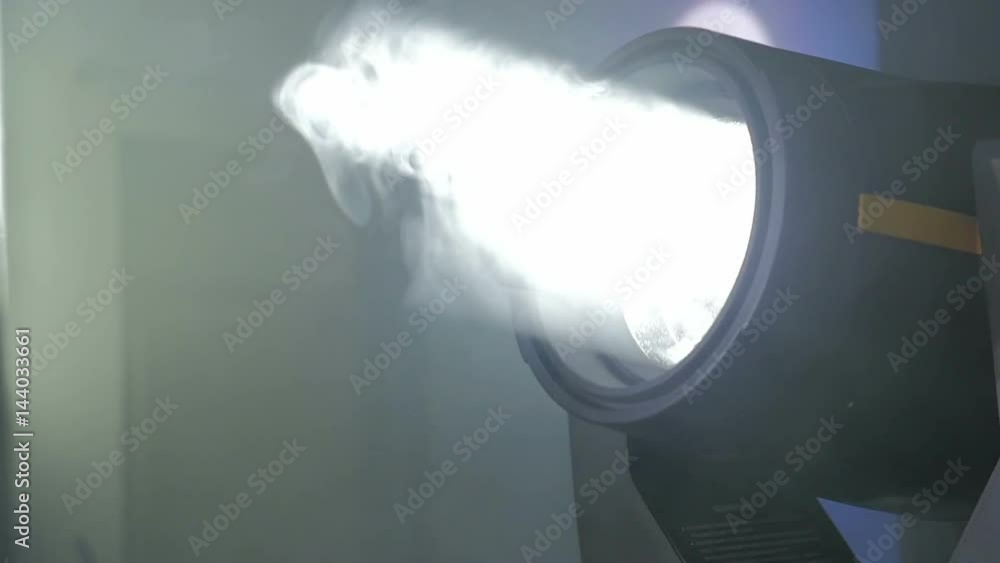 White searchlight moves in the darkness, HD, 1920x1080. Searchlight White searchlight moves in the darkness, HD, 1920x1080. Searchlight
