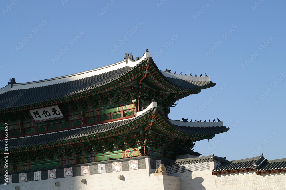 경북궁 궁 지붕 korea