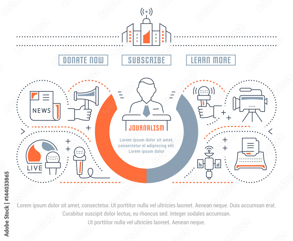 Website Banner and Landing Page Journalism Website Banner and Landing Page Journalism