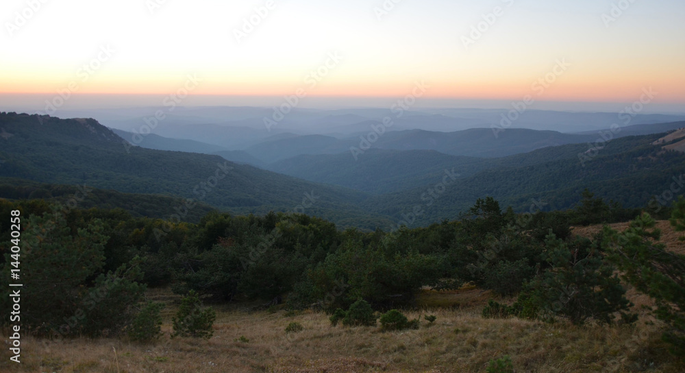 the Crimean Mountains