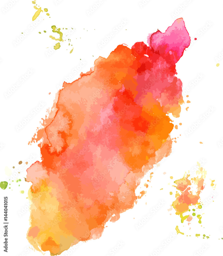 Artistic vector watercolor pink background texture with brushstr