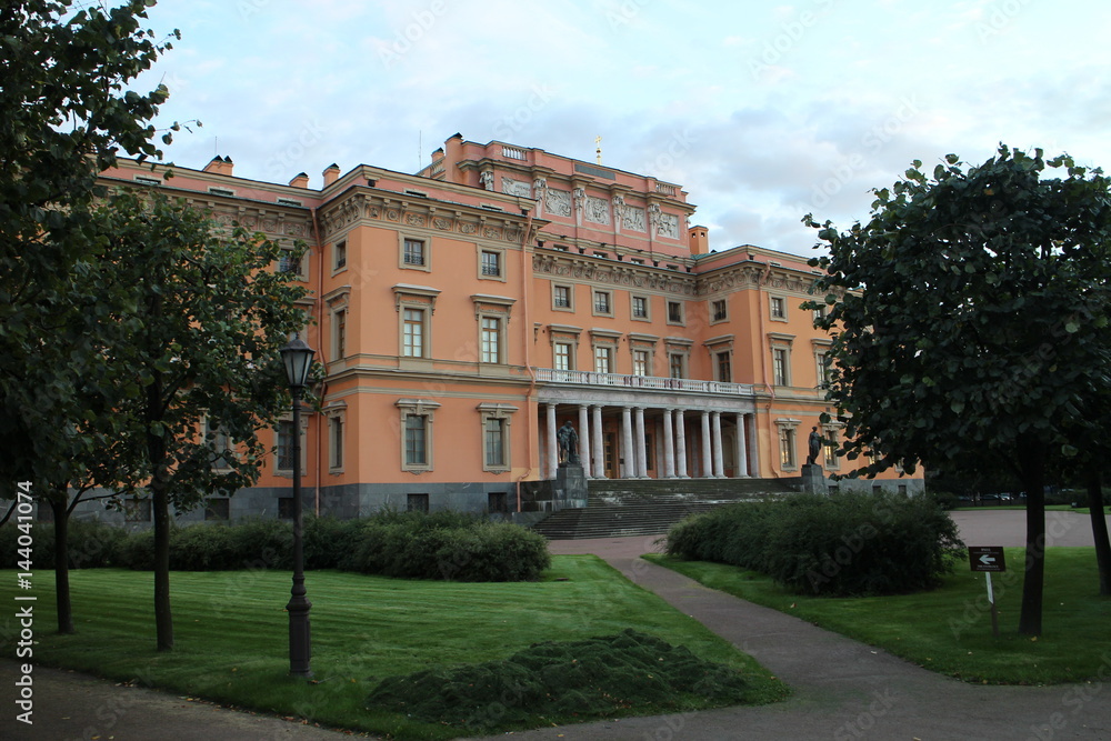 Palace with garden in Saint Petersburg, Russia
