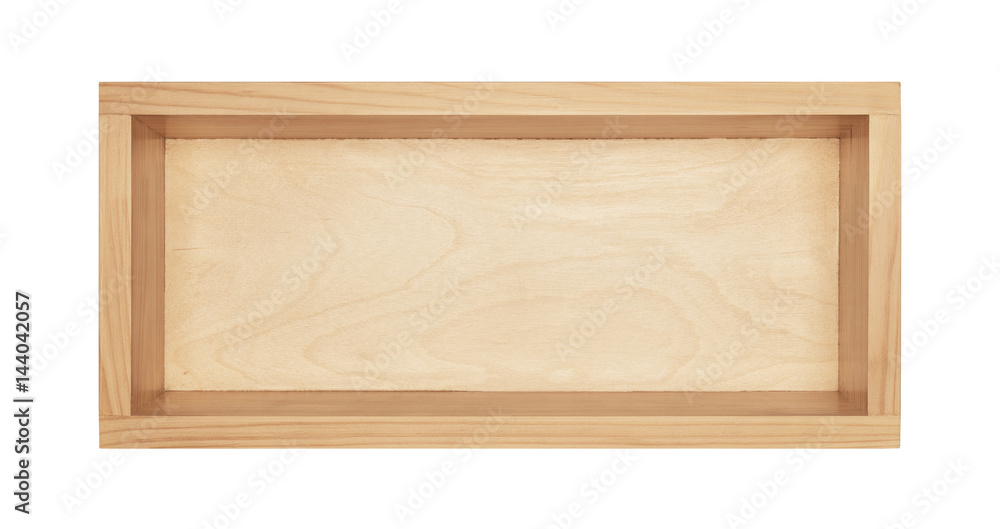Empty wooden box Empty wooden box